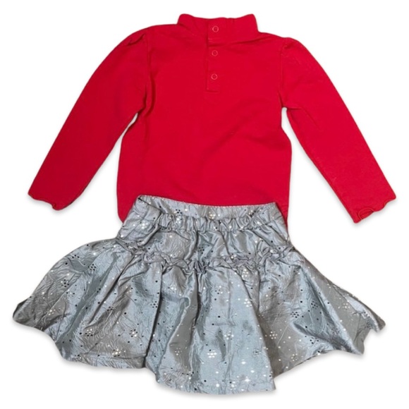 THE CHILDREN'S PLACE || Sweater Mock Onesie Skirt Set | Holiday Outfit || 18-24m - Picture 14 of 16